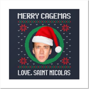 Merry Cagemas, Love Saint Nicolas Posters and Art